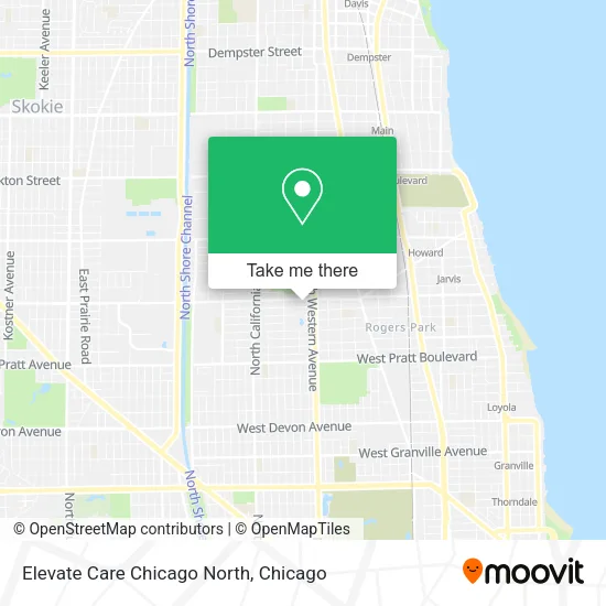Elevate Care Chicago North map