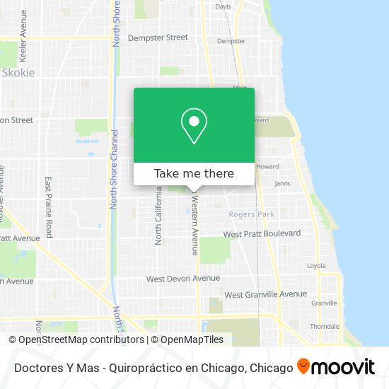 Mapa de Doctores Y Mas - Quiropráctico en Chicago