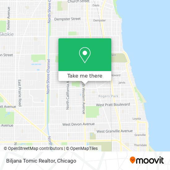 Biljana Tomic Realtor map