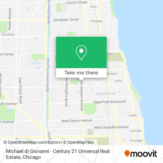 Michael di Giovanni - Century 21 Universal Real Estate map