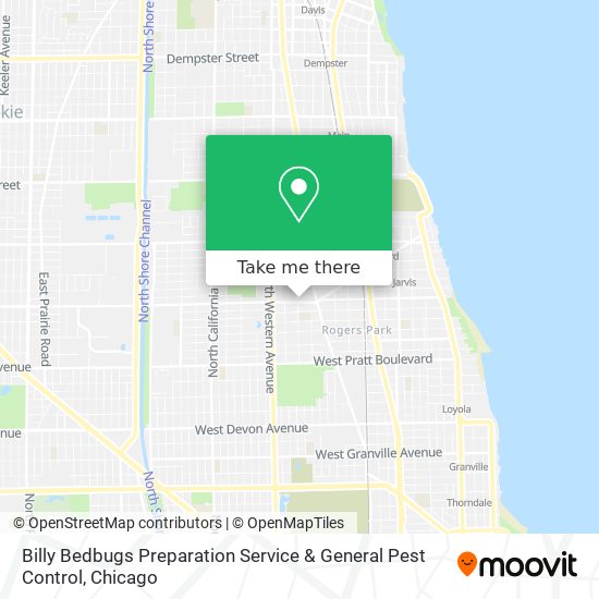 Billy Bedbugs Preparation Service & General Pest Control map