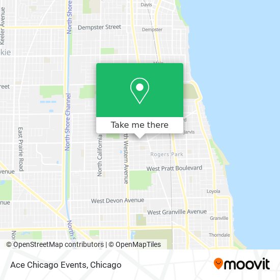 Mapa de Ace Chicago Events