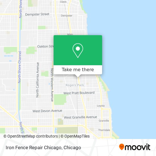 Iron Fence Repair Chicago map