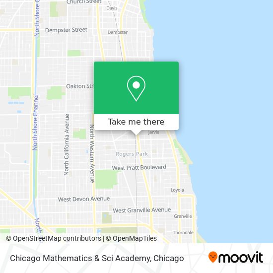 Chicago Mathematics & Sci Academy map