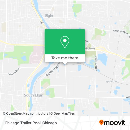 Chicago Trailer Pool map