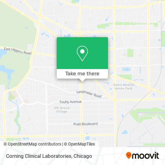 Corning Clinical Laboratories map