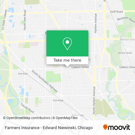 Farmers Insurance - Edward Niewinski map