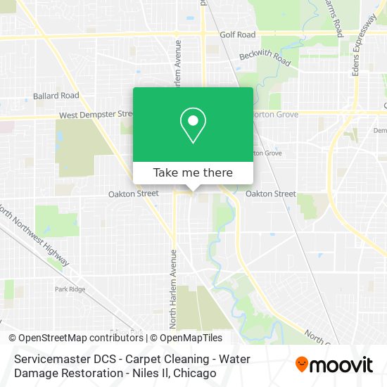 Servicemaster DCS - Carpet Cleaning - Water Damage Restoration - Niles Il map