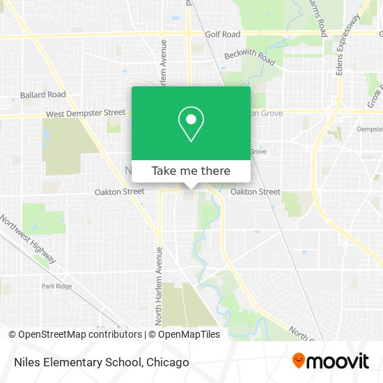Niles Elementary School map