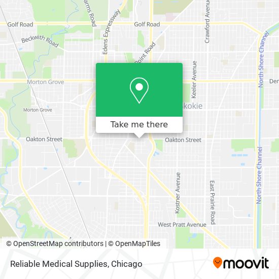 Reliable Medical Supplies map
