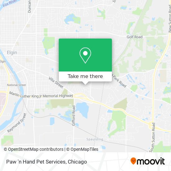 Paw 'n Hand Pet Services map