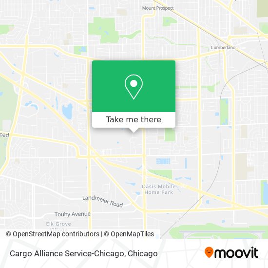 Mapa de Cargo Alliance Service-Chicago