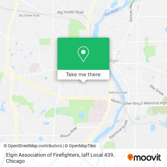 Elgin Association of Firefighters, Iaff Local 439 map