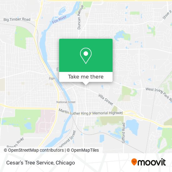 Cesar's Tree Service map