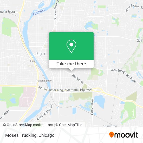 Moses Trucking map