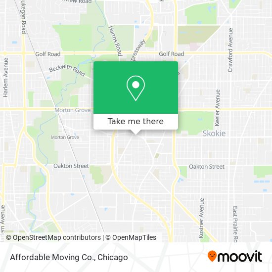 Mapa de Affordable Moving Co.