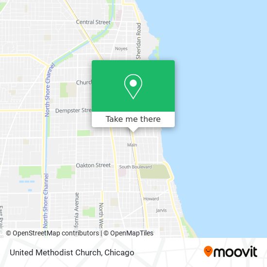 United Methodist Church map