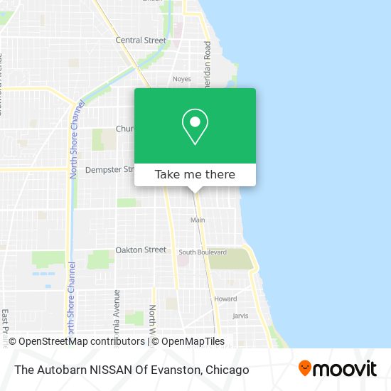 The Autobarn NISSAN Of Evanston map