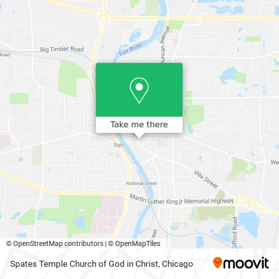 Spates Temple Church of God in Christ map