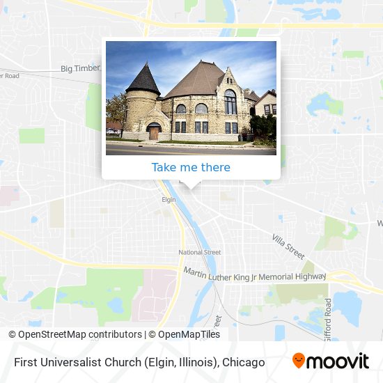 Mapa de First Universalist Church (Elgin, Illinois)