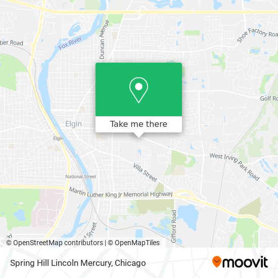 Mapa de Spring Hill Lincoln Mercury