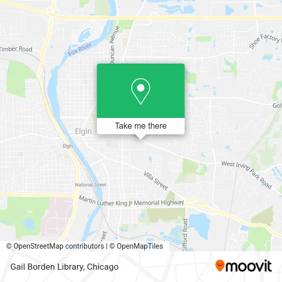 Gail Borden Library map