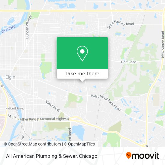 Mapa de All American Plumbing & Sewer