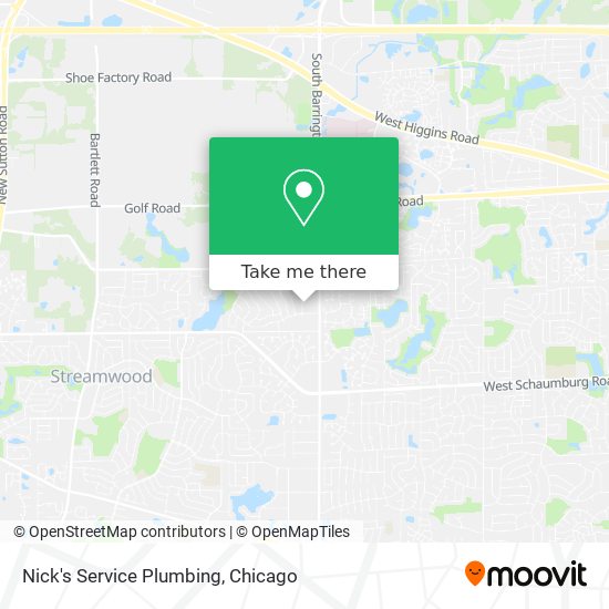 Nick's Service Plumbing map