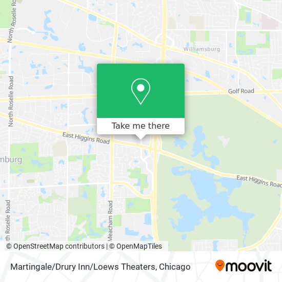 Mapa de Martingale / Drury Inn / Loews Theaters