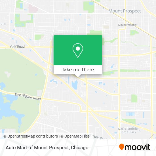 Mapa de Auto Mart of Mount Prospect