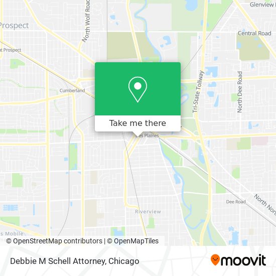 Debbie M Schell Attorney map