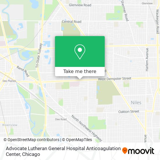 Advocate Lutheran General Hospital Anticoagulation Center map