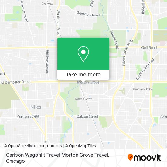 Carlson Wagonlit Travel Morton Grove Travel map