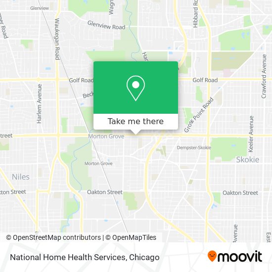 National Home Health Services map