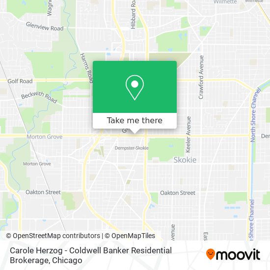 Carole Herzog - Coldwell Banker Residential Brokerage map