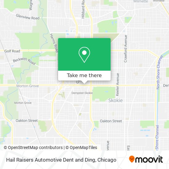 Mapa de Hail Raisers Automotive Dent and Ding