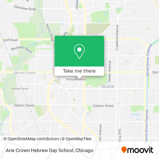 Arie Crown Hebrew Day School map