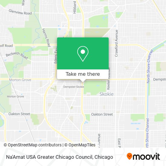 Mapa de Na'Amat USA Greater Chicago Council