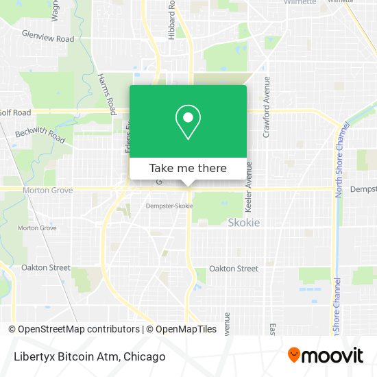 Mapa de Libertyx Bitcoin Atm