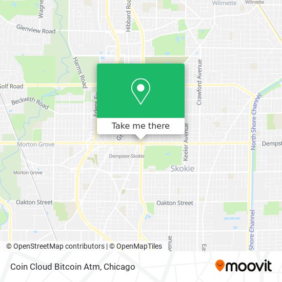 Mapa de Coin Cloud Bitcoin Atm