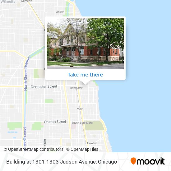 Building at 1301-1303 Judson Avenue map