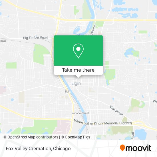 Fox Valley Cremation map