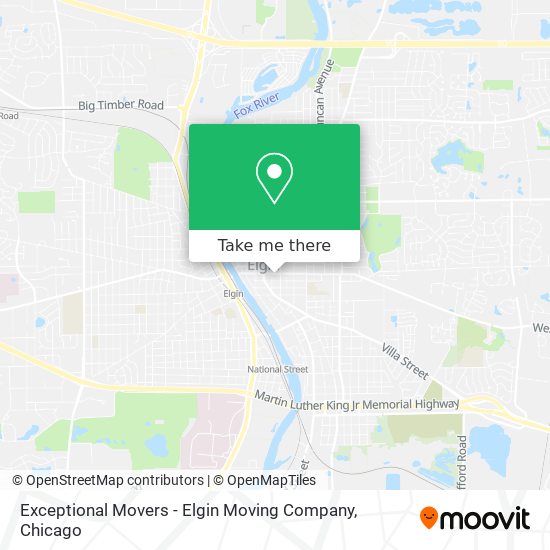 Mapa de Exceptional Movers - Elgin Moving Company