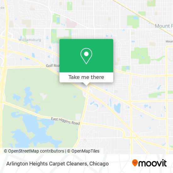 Arlington Heights Carpet Cleaners map