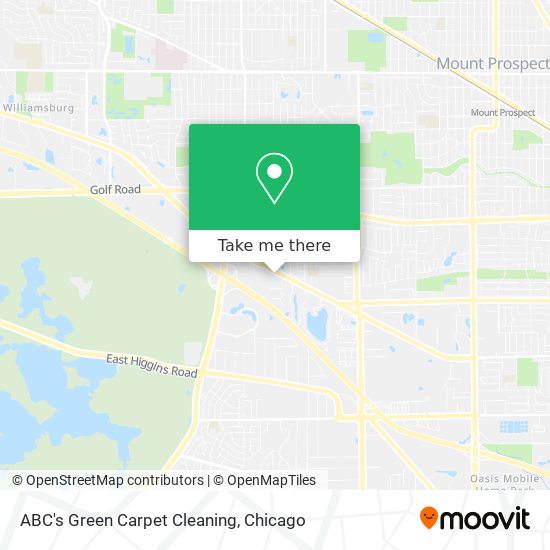 ABC's Green Carpet Cleaning map