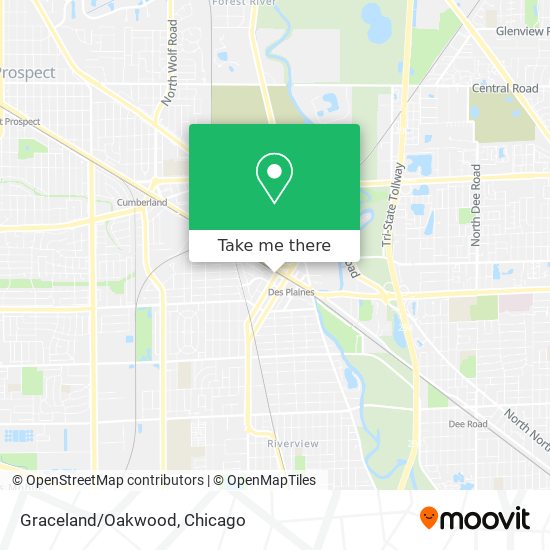 Graceland/Oakwood map
