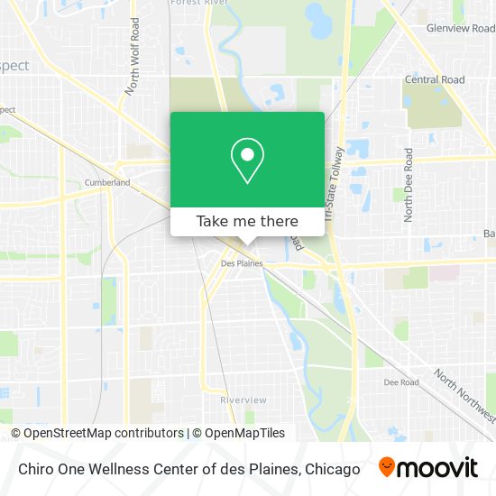 Mapa de Chiro One Wellness Center of des Plaines