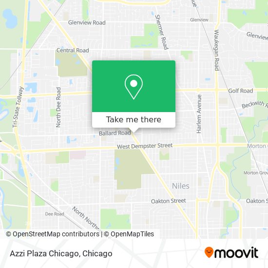 Mapa de Azzi Plaza Chicago