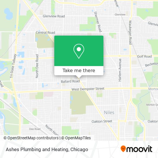 Ashes Plumbing and Heating map
