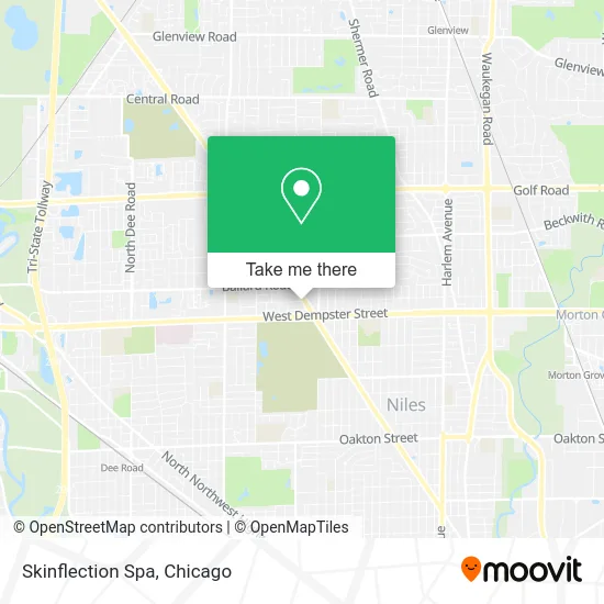 Skinflection Spa map